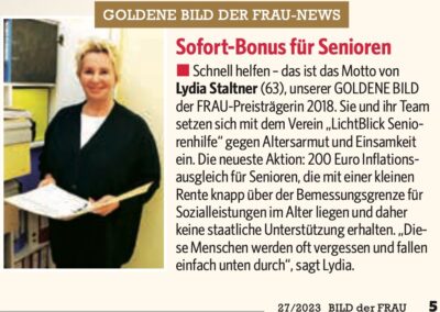 30.06.2023 | Bild der Frau | „Sofort Bonus für Senioren“