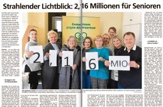 22.02.2023 | Münchner Merkur | „Strahlender Lichtblick: 2,16 Millionen für Senioren“