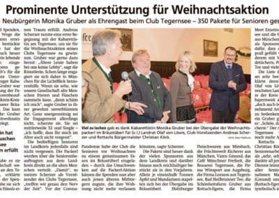 04.12.2023 | Holzkirchner Merkur | „Prominente Unterstützung für Weihnachtsaktion“