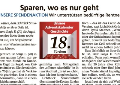 18.12.2023 | Münchner Merkur | „Sparen, wo es nur geht“