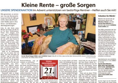 21.12.2023 | Münchner Merkur | „Kleine Rente – Große Sorgen“