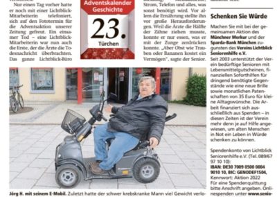 23.12.2022 | Münchner Merkur | „Spendenaktion 2022 – Tag 23“