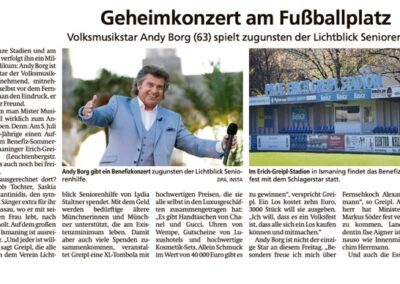 28.06.2024 | Münchner Merkur | „Geheimkonzert am Fußballplatz“