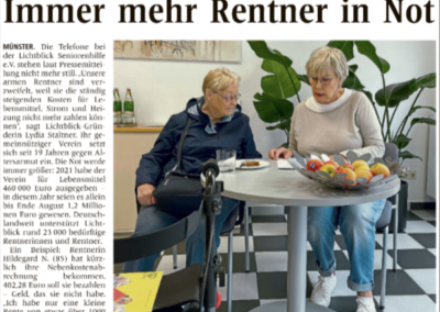 08.10.2022 | WN | „Immer mehr Rentner in Not“