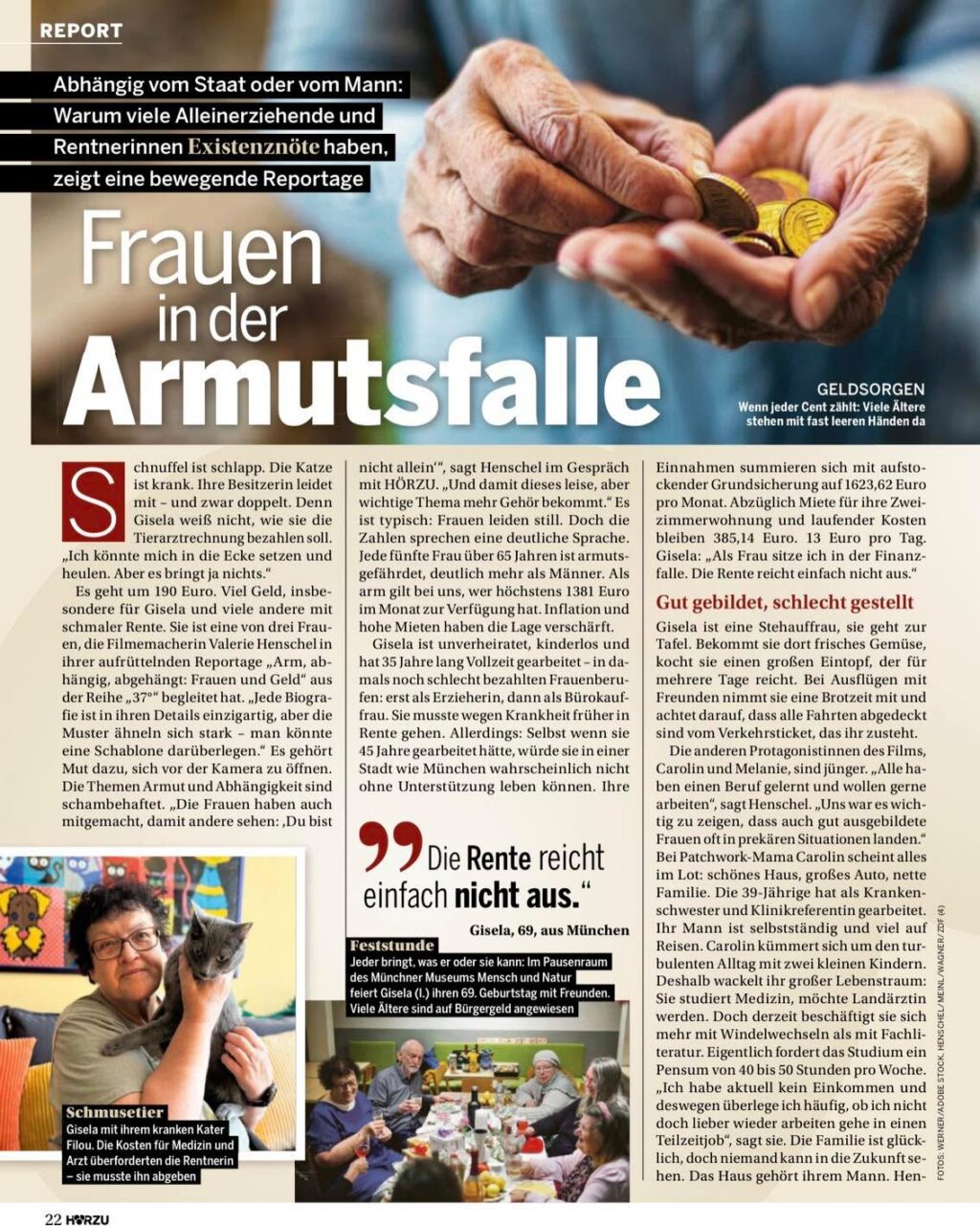 📺 Die Rente reicht nicht. Punkt. 

Am Dienstag, 20.01., um 22:15 Uhr läuft im @zdf.de die @zdf37grad -Reportage „Arm, abhängig, abgehängt: Frauen und Geld“.

🗣️Darin erzählen Lichtblick-Rentnerinnen ihre Lebensgeschichten. Ohne Filter. Ohne Ausreden.

Frauen, die gearbeitet haben. Frauen, die Kinder erzogen haben. Frauen, die heute rechnen müssen, ob es für Essen, Medikamente oder die nächste Rechnung reicht.

Das ist leider keine Ausnahme. Das ist Alltag und pure Realität.
Wir sehen ihn jeden Tag bei Lichtblick. Bei mittlerweile über 31.000 Seniorinnen und Senioren in ganz Deutschland, die wir unterstützen.

Diese Sendung zeigt, warum Altersarmut weiblich ist.
Sie zeigt, wie Care-Arbeit, Teilzeit und niedrige Löhne bis ins Alter nachwirken.
Und sie zeigt, warum viele trotz jahrzehntelanger Arbeit nicht abgesichert sind.

👀Schau hin. 
👂🏻Hör zu. 
🔁 Teile den Beitrag. 🙏🏻

Denn Wegsehen löst kein Problem.

#lebensgeschichten #zdf #zdf37grad #fraueninaltersarmut