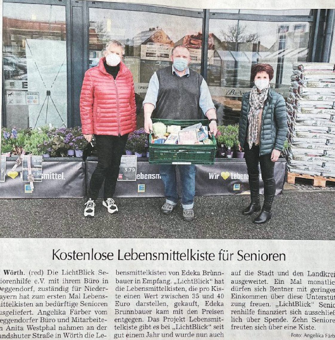 15.04.2021 | Landshuter Zeitung | Kostenlose Lebensmittel