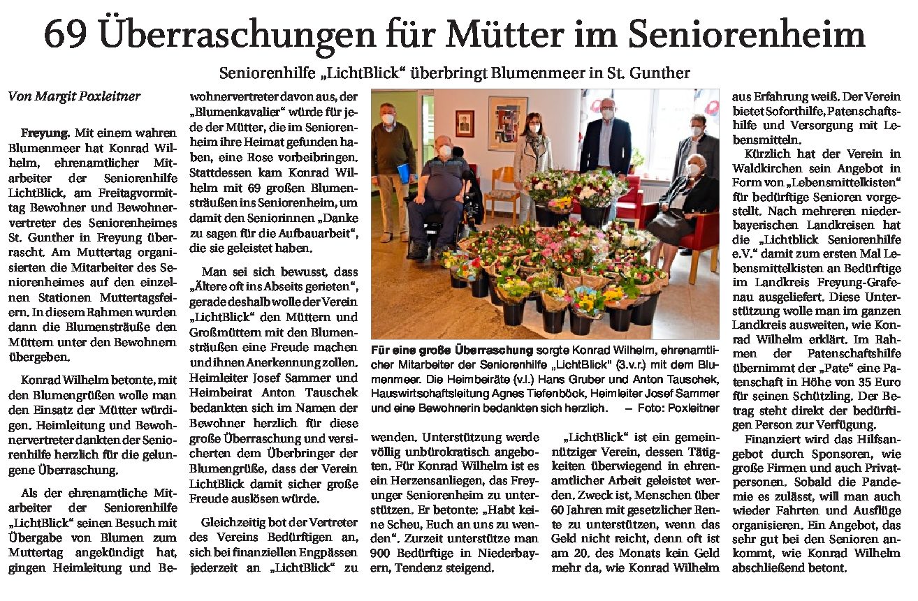 11.05.2021 | Passauer Neue Presse | 69 Überraschungen