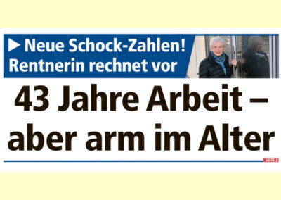 03.05.2024 | tz | „43 Jahre Arbeit aber arm im Alter“